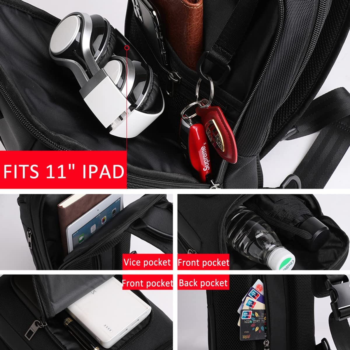 XINCADA Sling Bag Small Backpack Crossbody Bags for Men Chest Pack Man Purse Shoulder Messenger Bags - Image 4